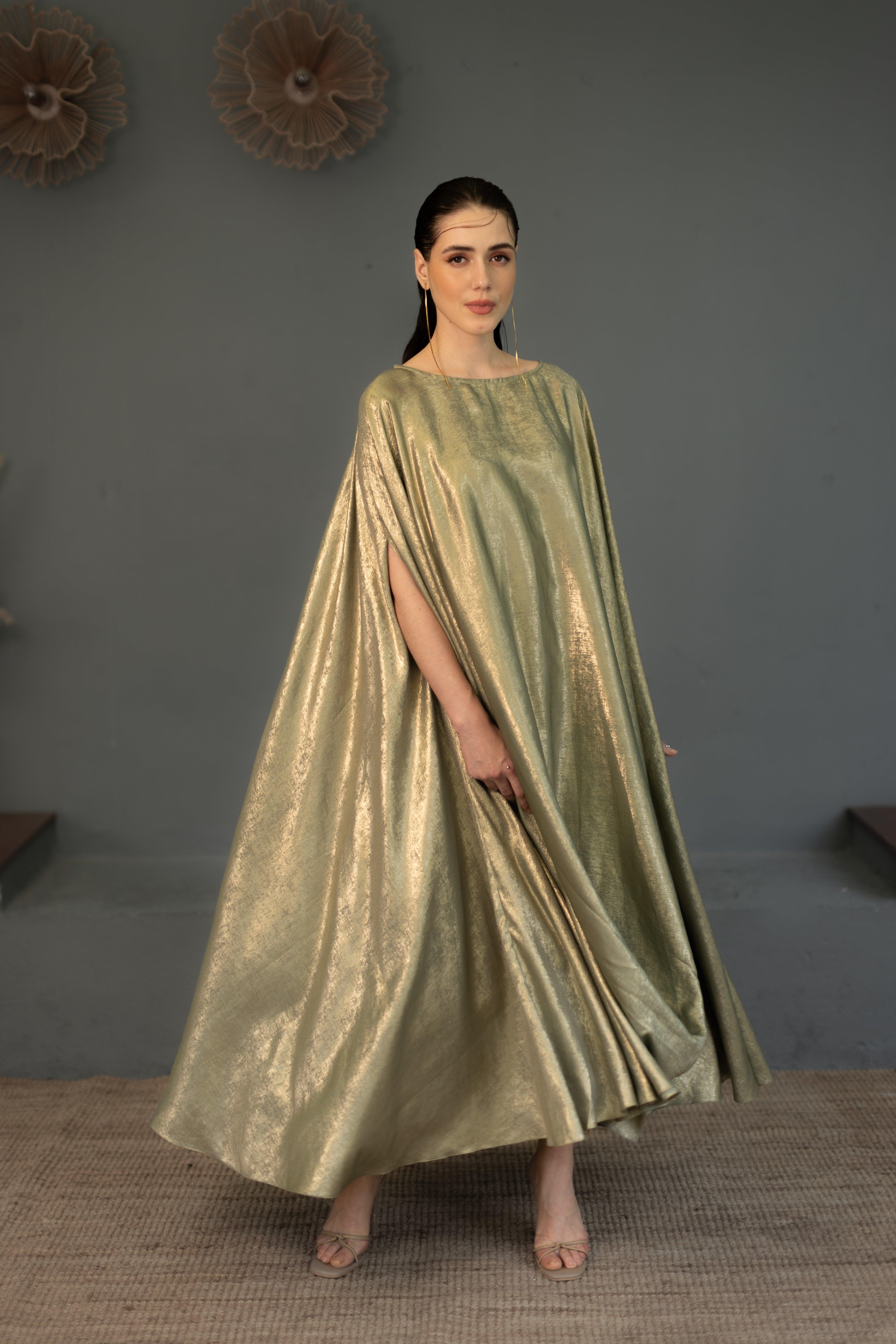 Zayna Cape Dress - Ozel