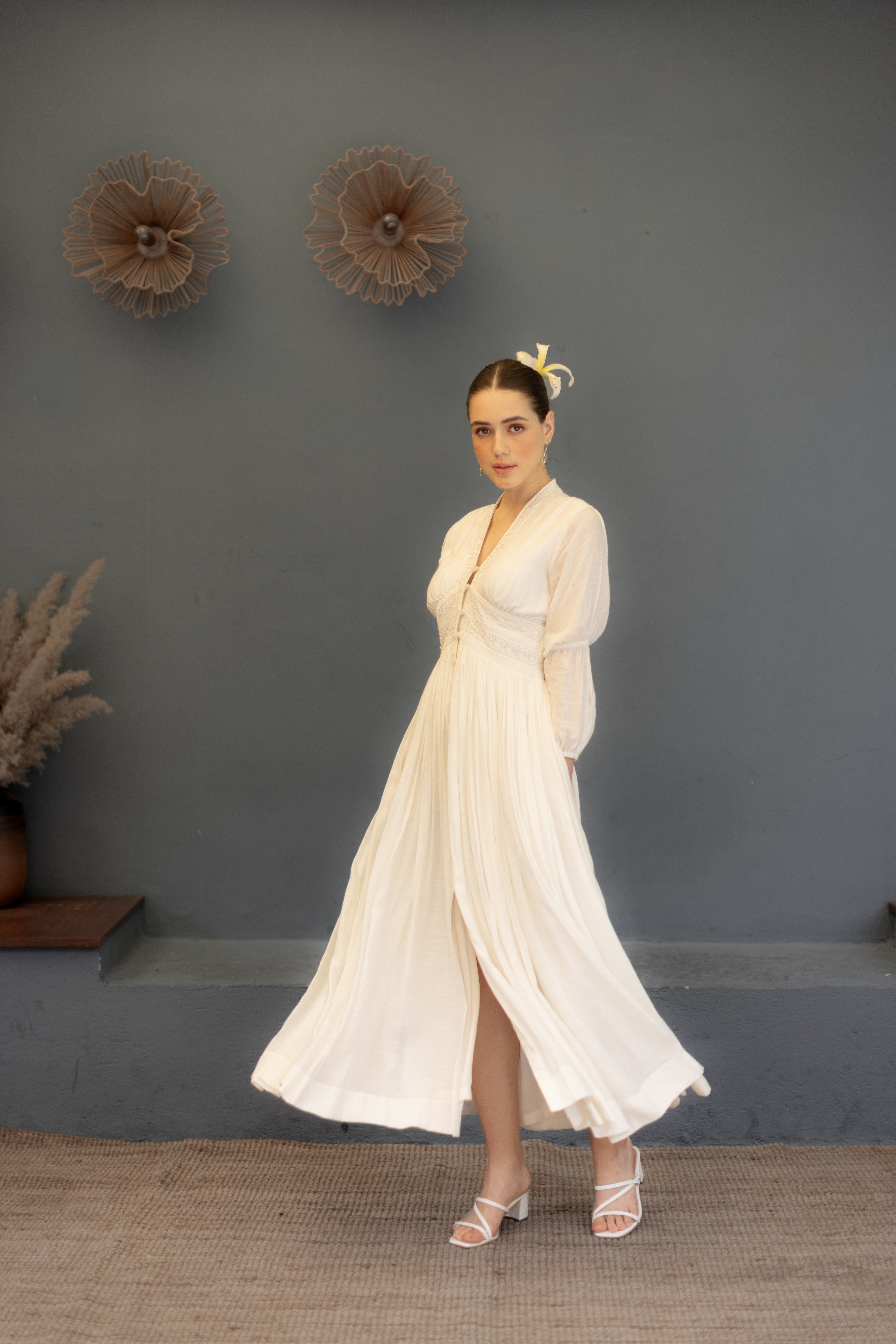 Amara Long White Dress
