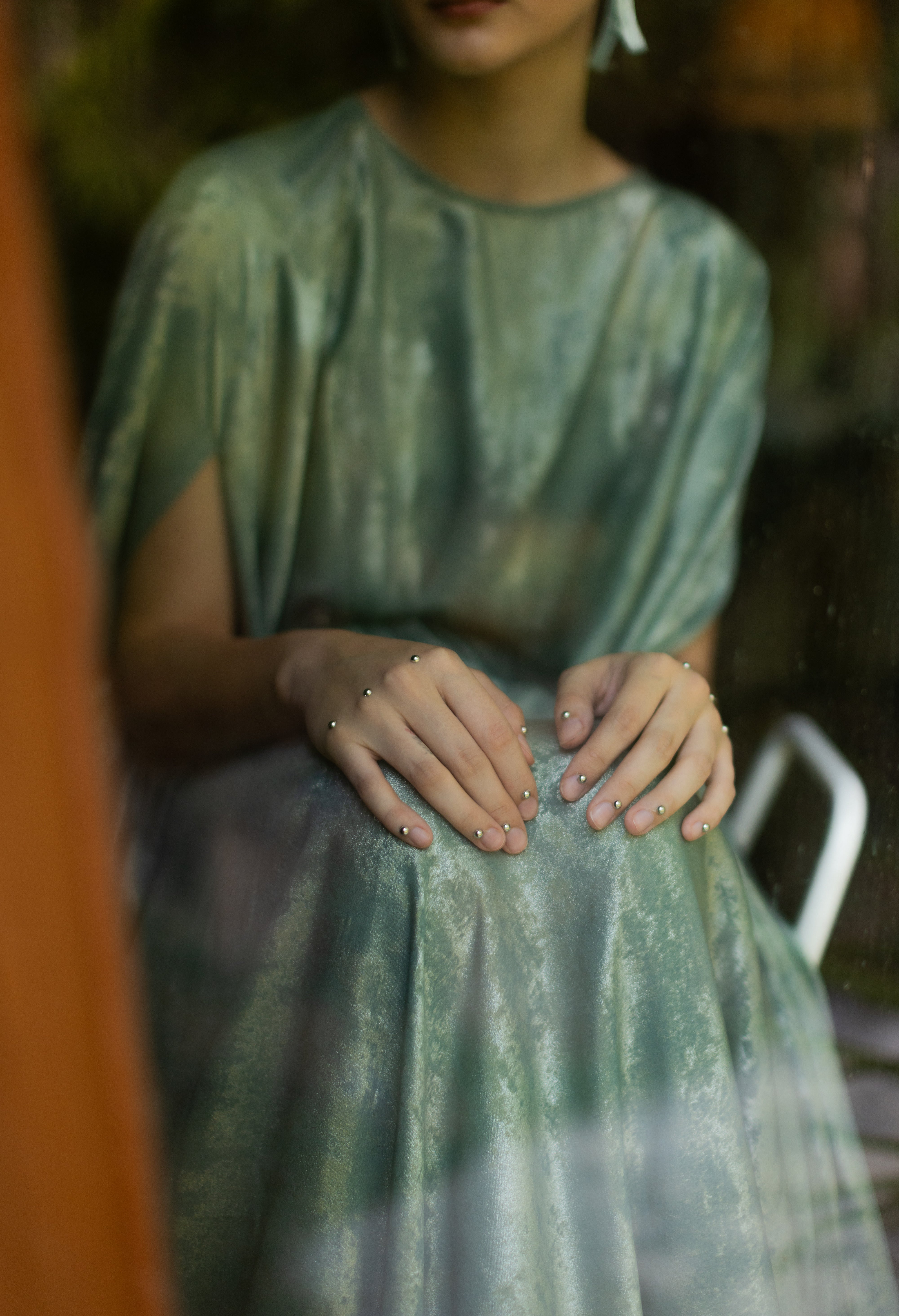 Alia Sage Green Kaftan Dress