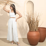 Ivory Flare Pants and Ivory Top