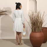 Bonita White V Neck Short Dress