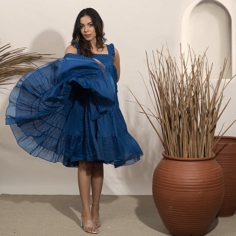Noir Blue Flare Dress