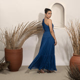 Noir Blue Halter Gown