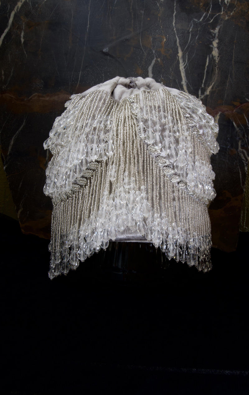 Andromeda Silver Tassels Bucket Bag - Ozel Bir Sey