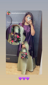 Mahima Mahajan X Özel Purple Bucket Bag