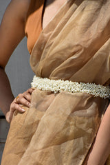 Pearls Overload Hand Embroidered Belt