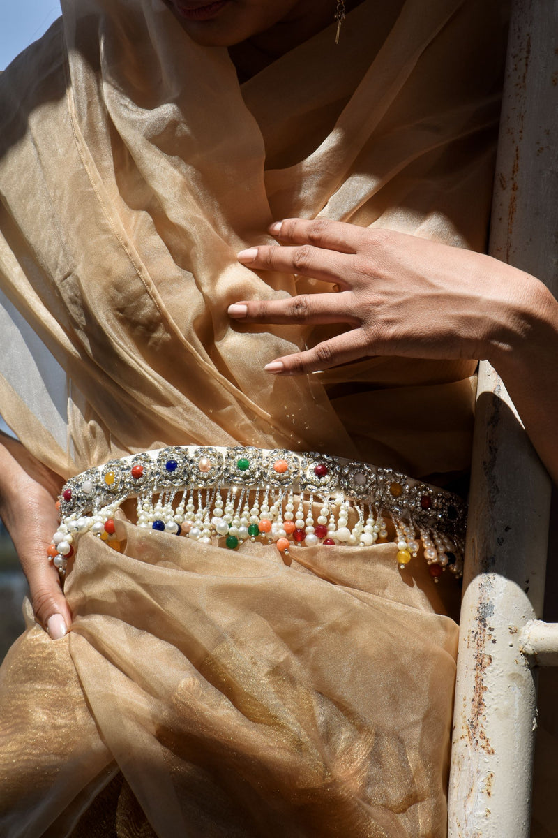 Navratan Hand Embroidered Belt