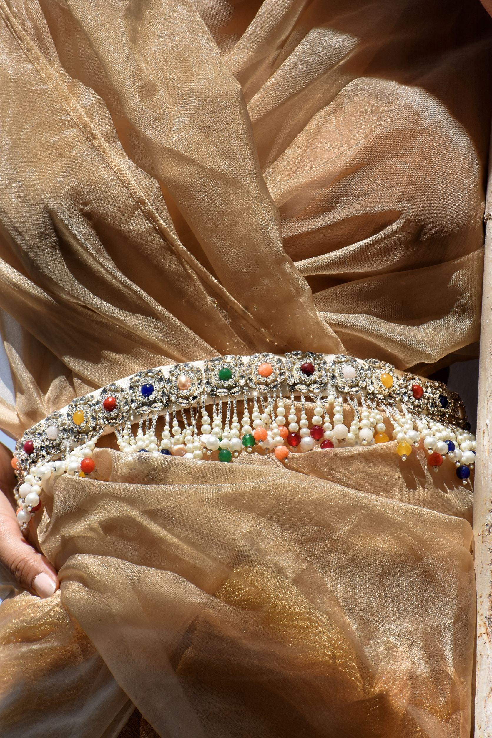 Navratan Hand Embroidered Belt