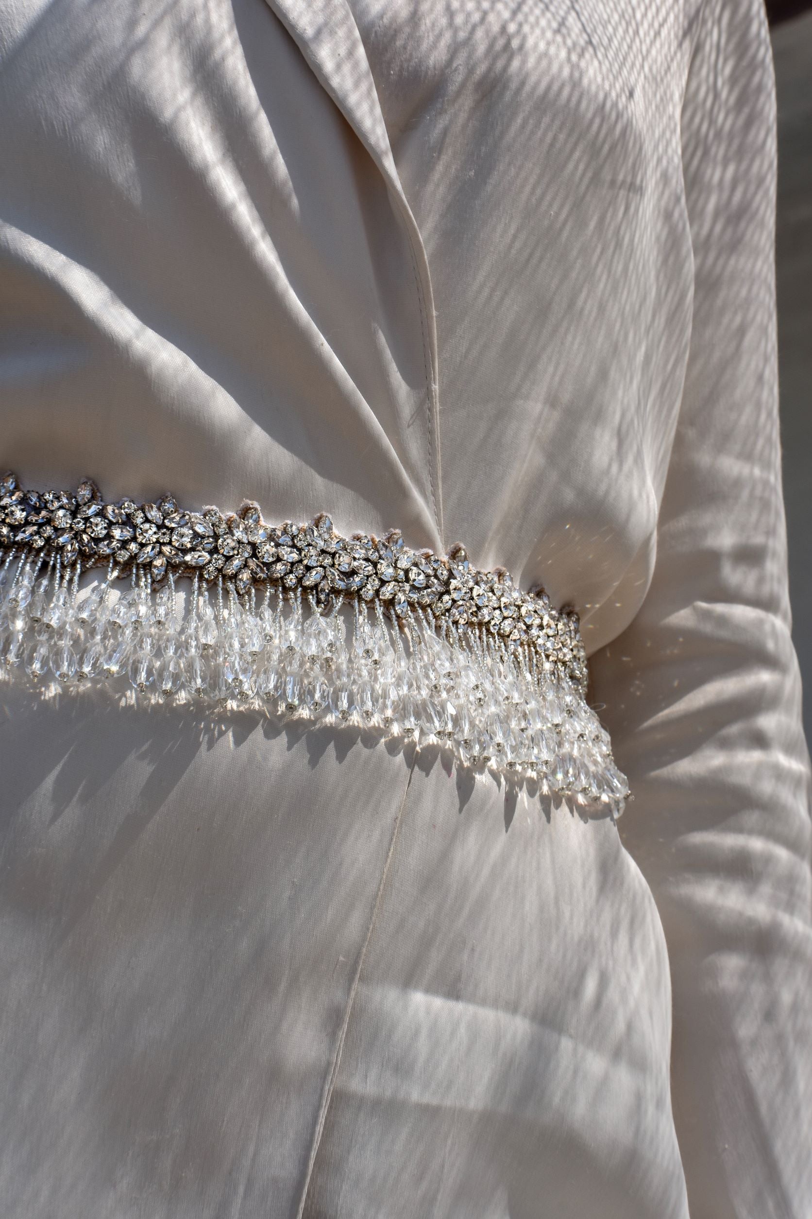 Silver Tassels embroidered Belt