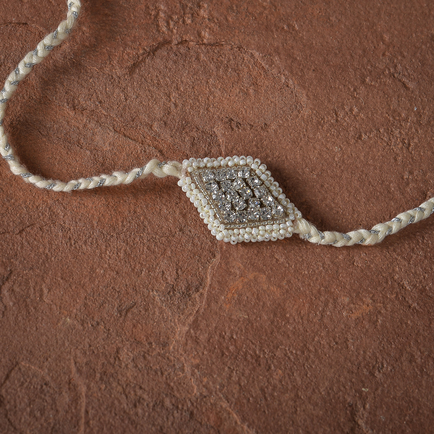 Shrey Rhinestone Barfi Rakhi Lumba - Ozel