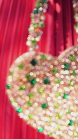 Rhinestone Mini Heart Bag