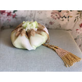Shibori Organza Gol Potli Bag