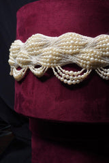 Oyster Hand Embroidered Belt
