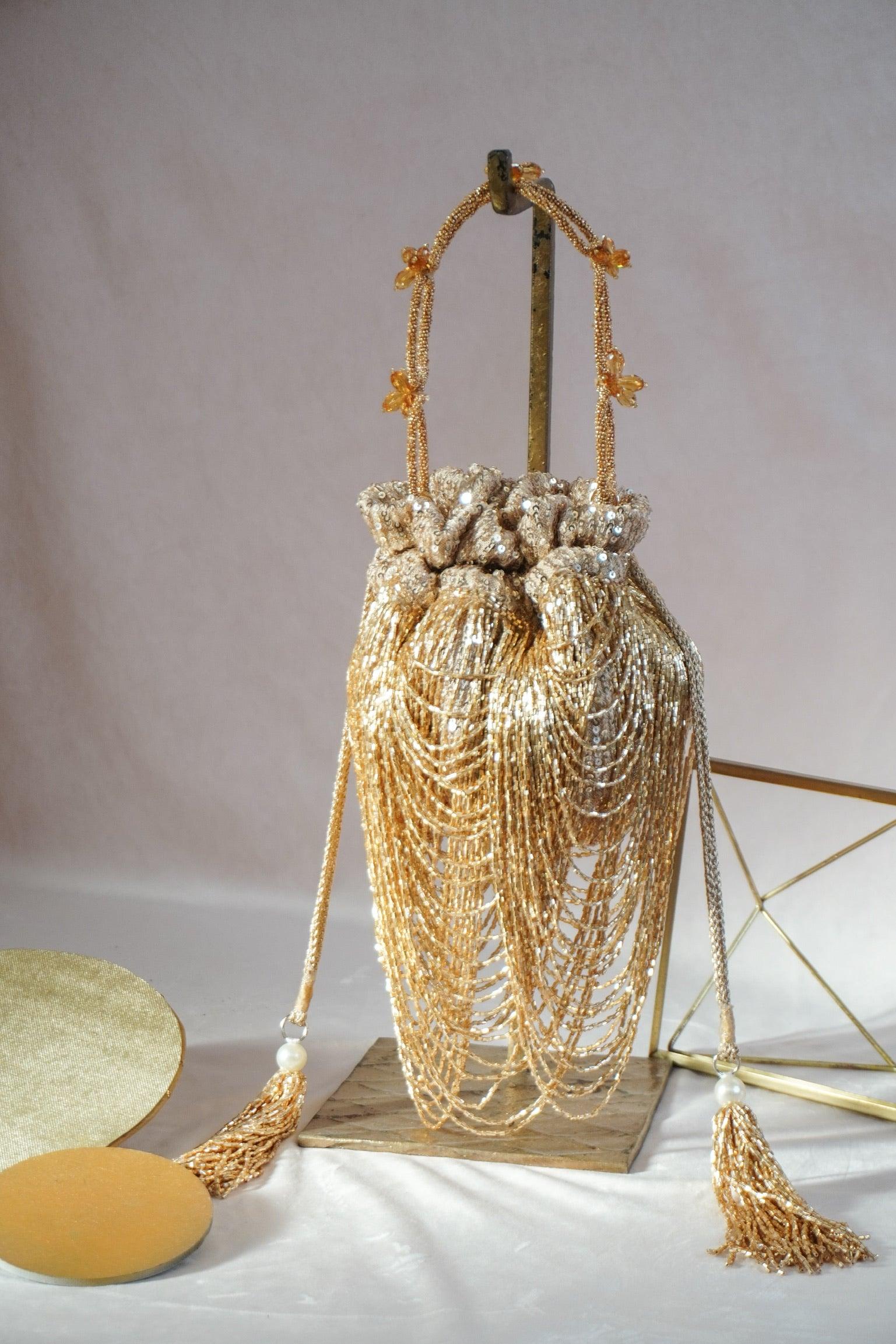 Dragon's Nest Shimmer Potli Bag - Ozel
