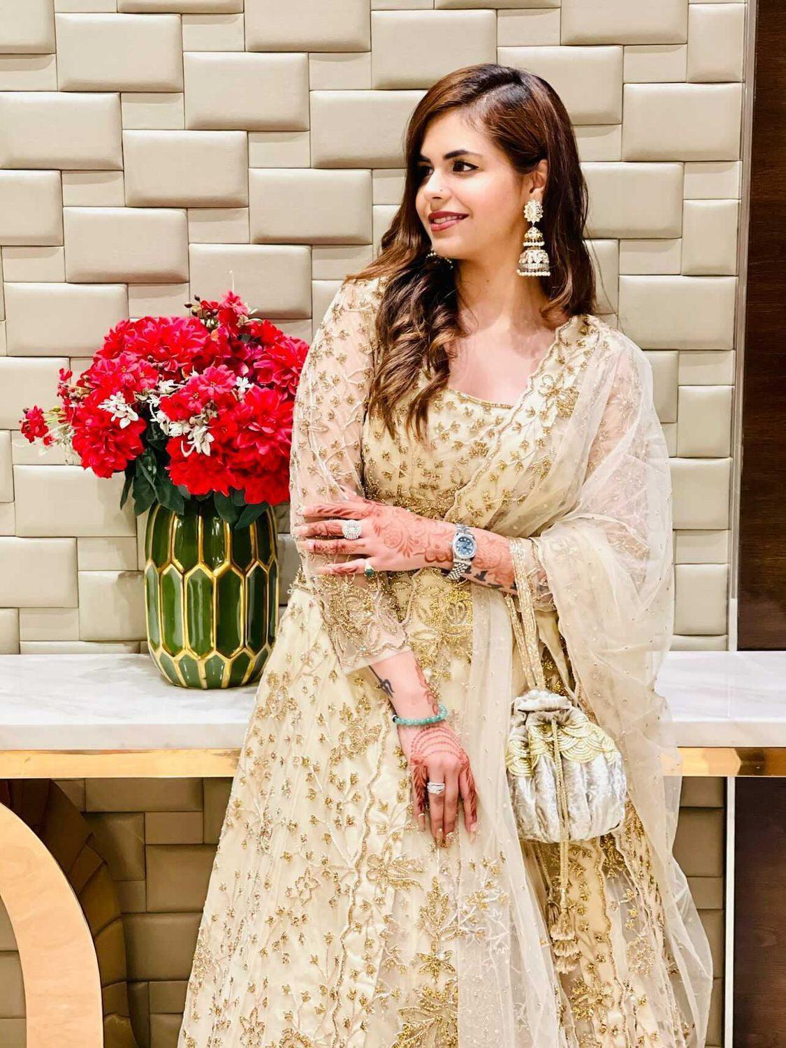Gold Scallop Potli Bag - Ozel