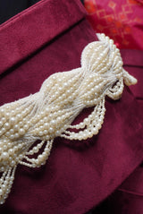Oyster Hand Embroidered Belt