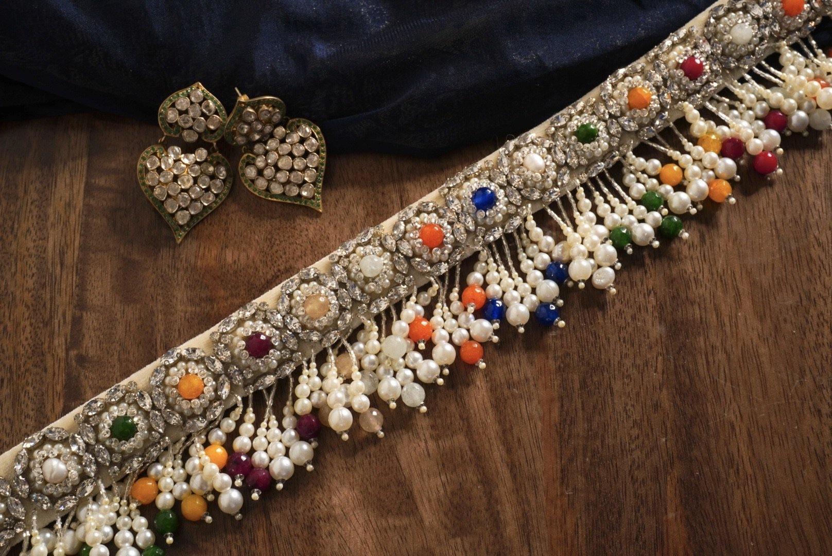 Navratan Hand Embroidered Belt