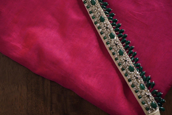 Emerald Hand Embroidered Belt - Ozel Bir Sey